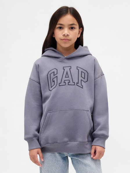 GAP Detská mikina s logom a fleece GAP