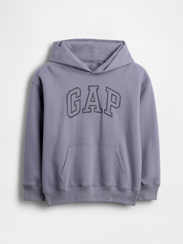 GAP Detská mikina s logom a fleece GAP