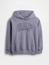 GAP Detská mikina s logom a fleece GAP