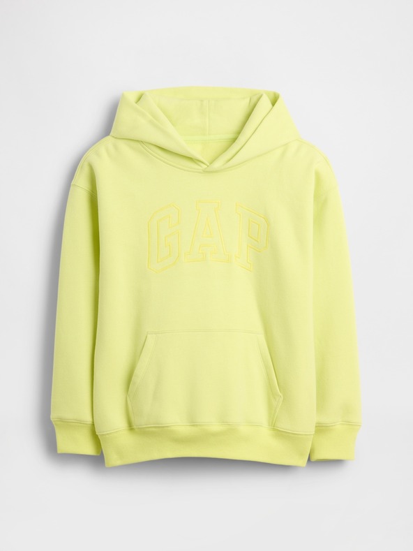 GAP Detská mikina s logom a fleece GAP