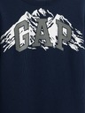 GAP Detská mikina s logom a fleece GAP
