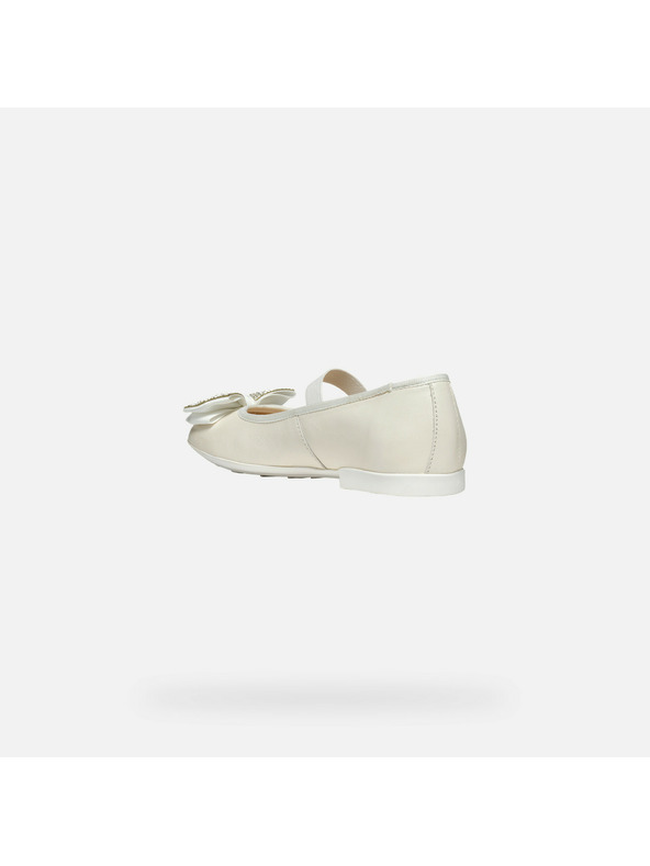 Geox Biele dievčenské balerínky Geox Plie'