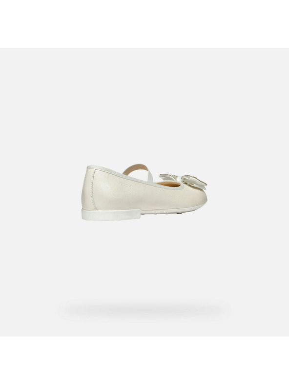 Geox Biele dievčenské balerínky Geox Plie'