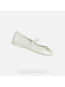 Geox Biele dievčenské balerínky Geox Plie