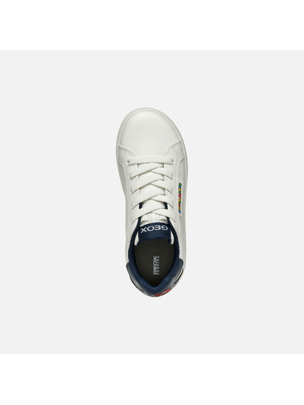 Geox Biele chlapčenské tenisky Geox Eclyper Boy