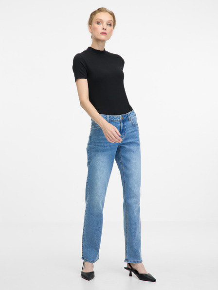 Orsay Čierne dámske polo tričko ORSAY