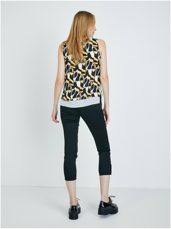 Orsay Bielo-čierna vzorovaná blúzka ORSAY