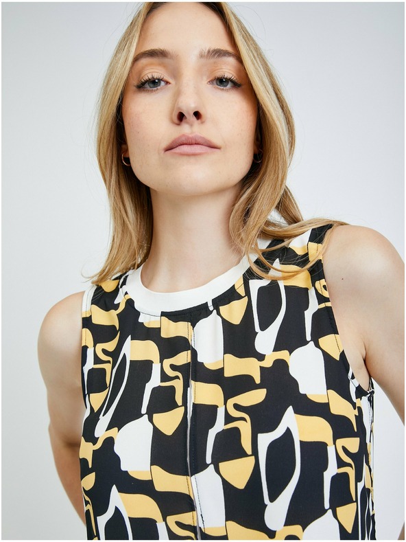 Orsay Bielo-čierna vzorovaná blúzka ORSAY