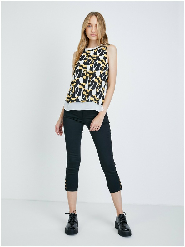 Orsay Bielo-čierna vzorovaná blúzka ORSAY