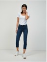 Orsay Tmavomodré skrátené slim fit džínsy ORSAY