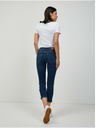 Orsay Tmavomodré skrátené slim fit džínsy ORSAY