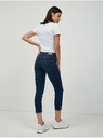 Orsay Tmavomodré skrátené slim fit džínsy ORSAY