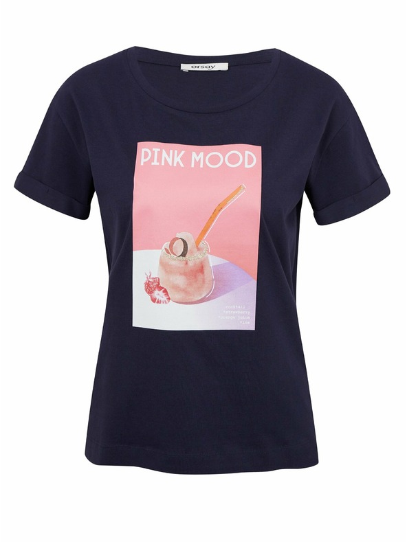 Orsay Tmavomodré dámske tričko ORSAY