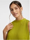 Orsay Zelená dámska rebrovaná blúzka ORSAY