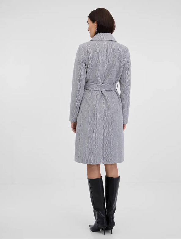 Orsay Sivý dámsky zimný kabát ORSAY