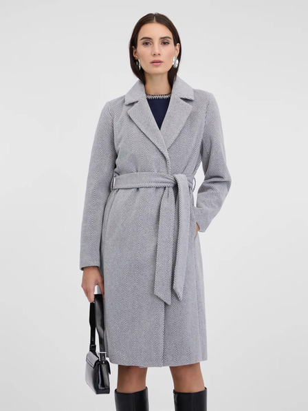 Orsay Sivý dámsky zimný kabát ORSAY