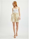 Orsay Béžové dámske plátenné šortky ORSAY