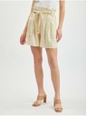 Orsay Béžové dámske plátenné šortky ORSAY