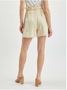 Orsay Béžové dámske plátenné šortky ORSAY
