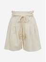 Orsay Béžové dámske plátenné šortky ORSAY