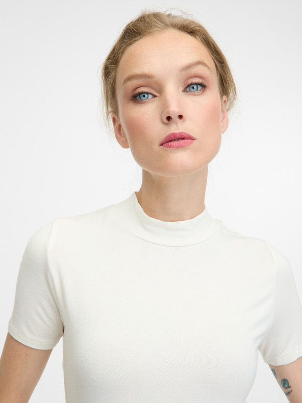 Orsay Biele dámske tričko s krátkym rukávom ORSAY