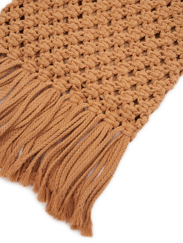 Orsay Hnedá dámska pletená kabelka s ozdobnými detailmi ORSAY