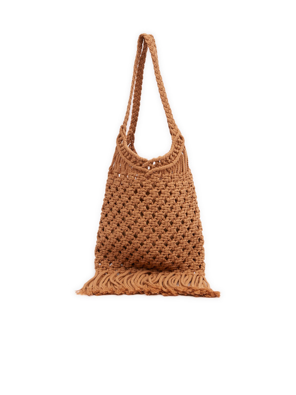 Orsay Hnedá dámska pletená kabelka s ozdobnými detailmi ORSAY