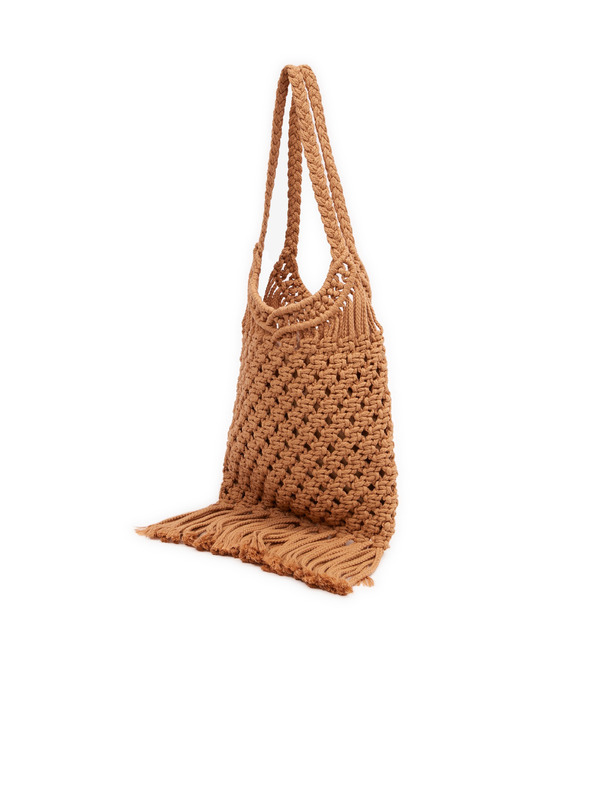 Orsay Hnedá dámska pletená kabelka s ozdobnými detailmi ORSAY