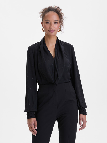 Orsay Čierna dámska blúzka s kamienkami ORSAY