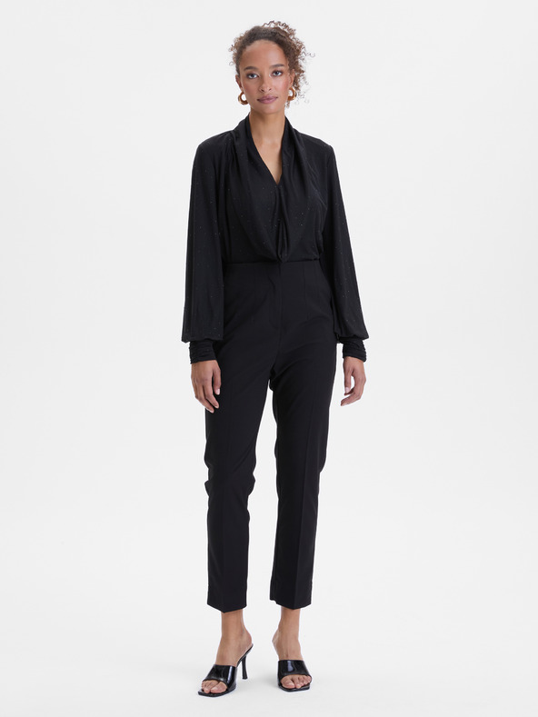 Orsay Čierna dámska blúzka s kamienkami ORSAY