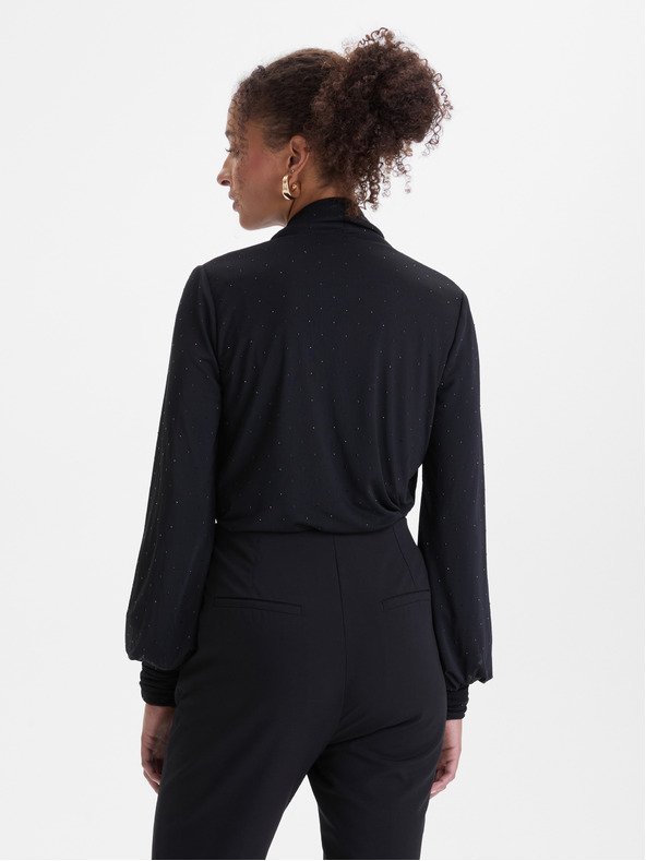 Orsay Čierna dámska blúzka s kamienkami ORSAY