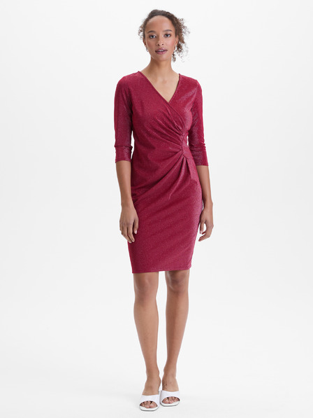 Orsay Vínová dámske šaty po kolená ORSAY