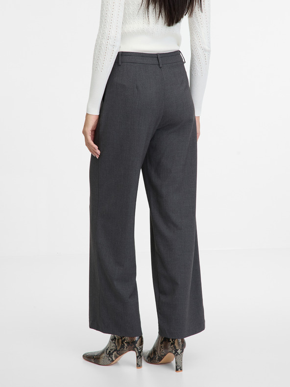 Orsay Šedé dámske široké nohavice ORSAY