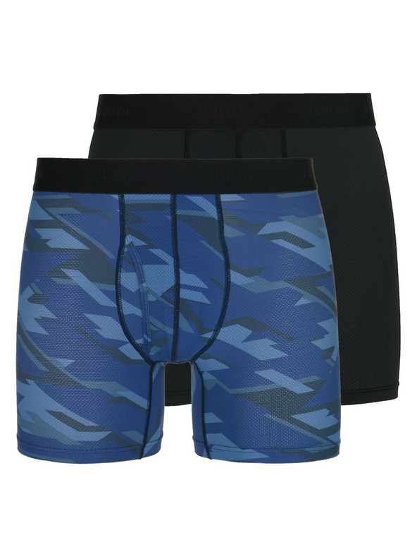 Kilpi Sada dvoch pánskych funkčných boxeriek v modrej a čiernej farbe Kilpi Nett