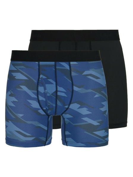 Kilpi Sada dvoch pánskych funkčných boxeriek v modrej a čiernej farbe Kilpi Nett