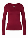 Orsay Vínový dámsky top s dlhým rukávom ORSAY