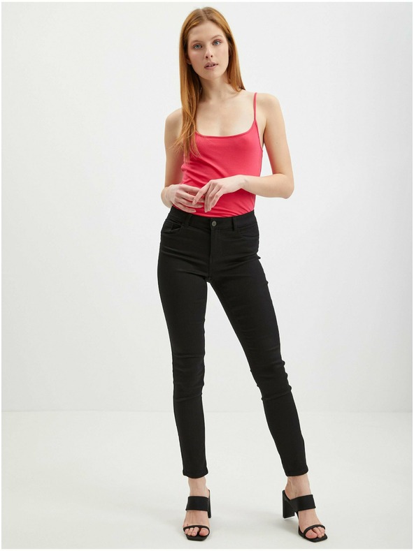 Orsay Tmavoružové dámske základné tielko ORSAY