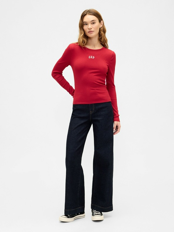 GAP Rebrované tričko s logom GAP