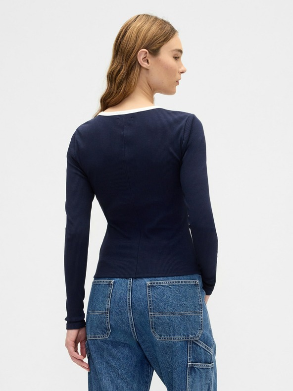 GAP Rebrované tričko s logom GAP