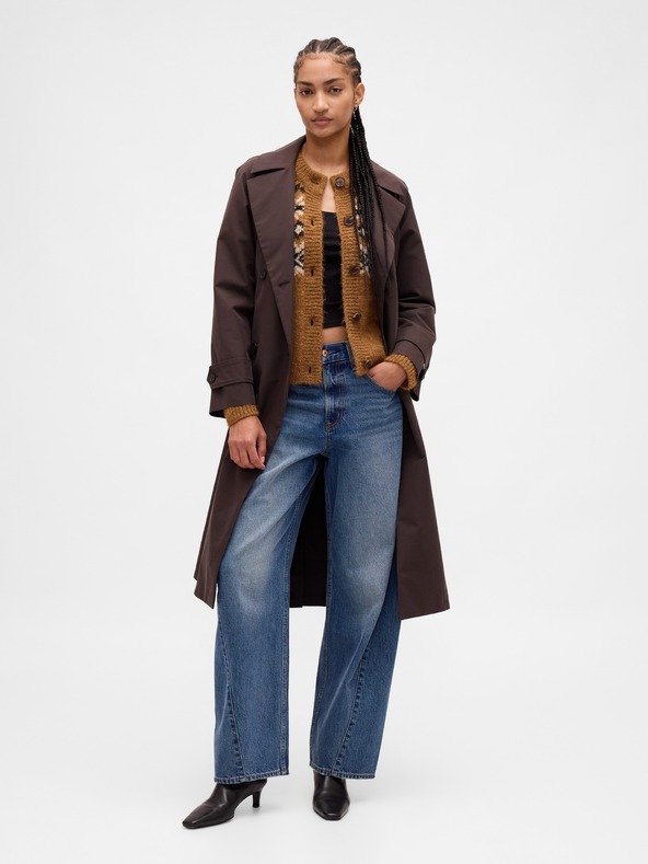 GAP Oversize kardigan Fair Isle s prímesou vlny GAP