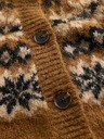 GAP Oversize kardigan Fair Isle s prímesou vlny GAP