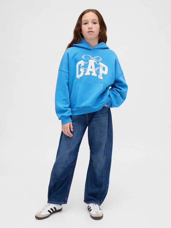 GAP Detská oversize mikina Logo VintageSoft GAP