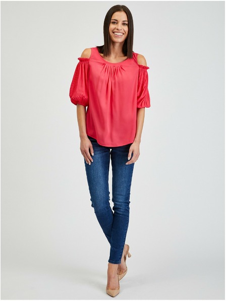 Orsay Tmavoružová dámska blúzka ORSAY