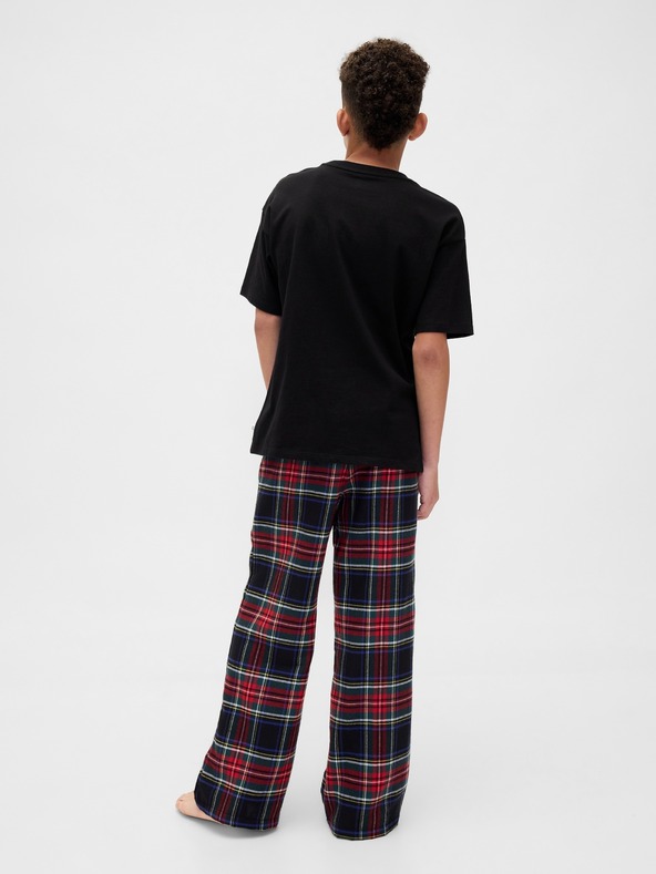 GAP Detský flanelový pyžamový set Unisex GAP