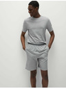Marks & Spencer Súprava dvoch pánskych pyžamových šortiek z čistej bavlny Marks & Spencer v sivej farbe