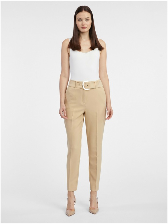 Orsay Béžové dámske nohavice ORSAY