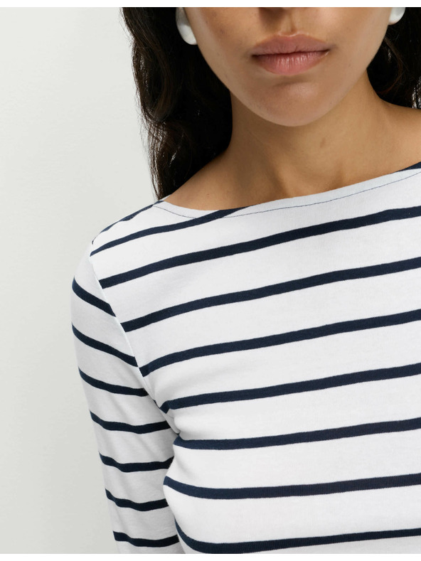 Marks & Spencer Čiernobiele dámske pruhované tričko Marks & Spencer