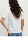 Marks & Spencer Biele dámske bavlnené základné tričko Marks & Spencer