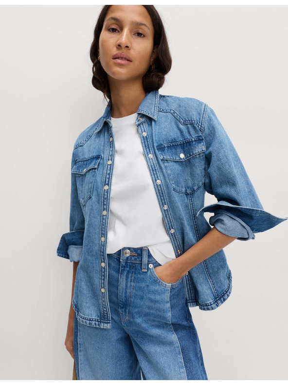 Marks & Spencer Biele dámske bavlnené základné tričko Marks & Spencer