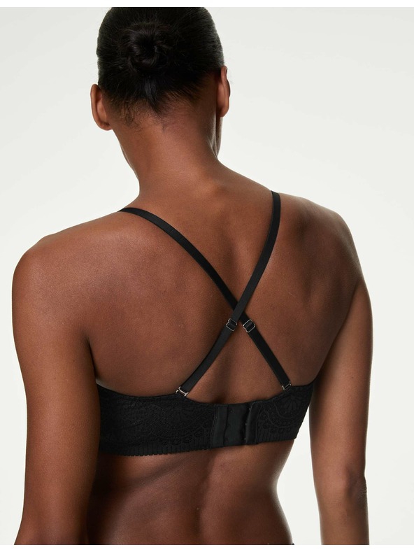 Marks & Spencer Čierna dámska podprsenka s kosticami Marks & Spencer